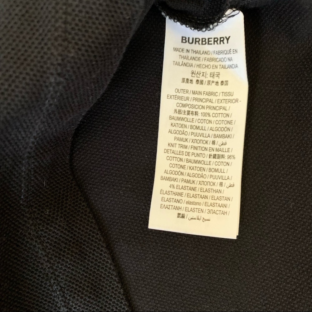 Authentic Burberry Monogram Polo Black - image 5
